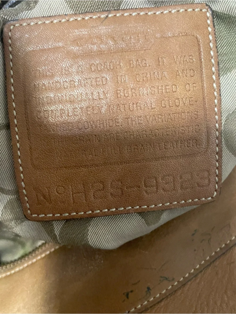 Coach Legacy Slim Duffle Brown Leather Bag